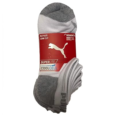 Puma Women's Superlite Cushioned Low Cut Socks - 6 Zambia | Ubuy