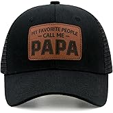 Waldeal Papa Trucker Hat, Adjustable Snapback Dad Hats for Men, Fathers Day Birthday Gifts from Daughter