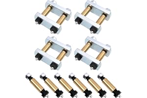 Sporacingrts Heavy Duty Shackle Upgrade Kit Trailer Shackle kit 2.25" Shackles Tandem Axle Replaces UO12-016