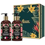 Oriental BotanicsRed Onion Hair Growth Shampoo + Pomegranate Vinegar Conditioner, 300ml each - No SLS, Paraben