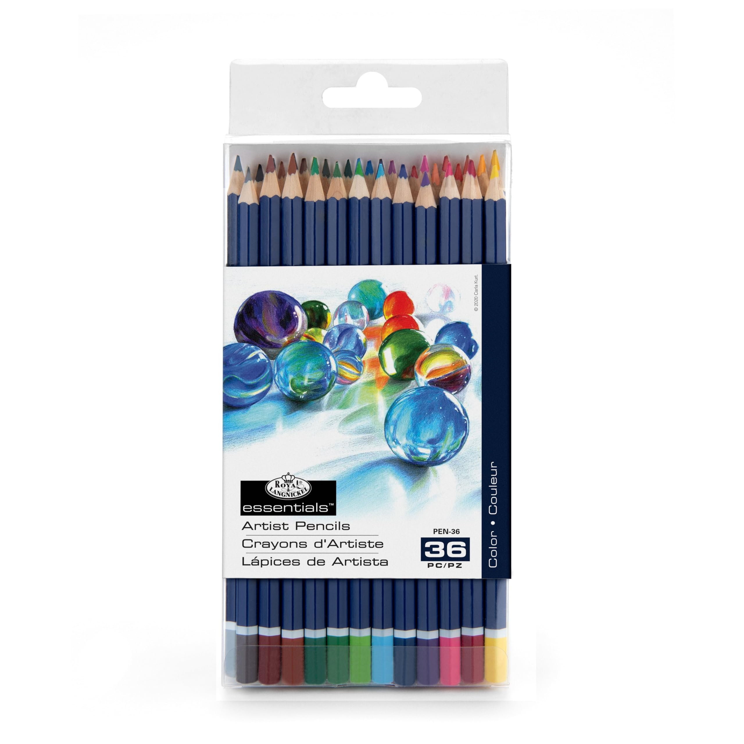 Royal & Langnickel Essentials 36 Colouring Drawing Pencils PEN-36