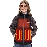 Venustas Kids Heated Vest with Battery Pack, Girls Lightweight Electric Heated Vest