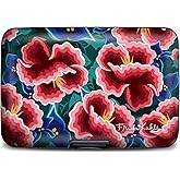 Monarque Armored Wallet Credit Card Case with RFID Data Theft Protection (Frida Hibiscus Armored Wallet)