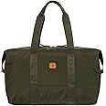 Bric's X-Bag/X-Travel 2.0 Folding Duffel Bag - 18" Carry On and Overnight Travel Bag - Olive