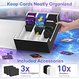 Mlikero Card Deck Case 1800+ Sleeved Cards Magnetic Closure MTG Sport Boxes view 3