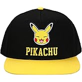 Bioworld Pokemon Pikachu Youth Black Snapback Cap
