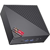 ACEMAGICIAN [Dual LAN Mini Gaming PC AMD Ryzen 7 5800U Mini PC 16GB DDR4 512GB SSD Mini Computers (8C/16T, up to 4.4Ghz), 4K 