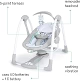 Ingenuity Raylan ConvertMe 2-in-1 Swing & Infant Seat 0-9m 6-20 lb view 2