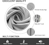 Aspire Homeware Blackout Curtains 46x54 Pencil Pleat Grey 2 Panels with Tiebacks view 9