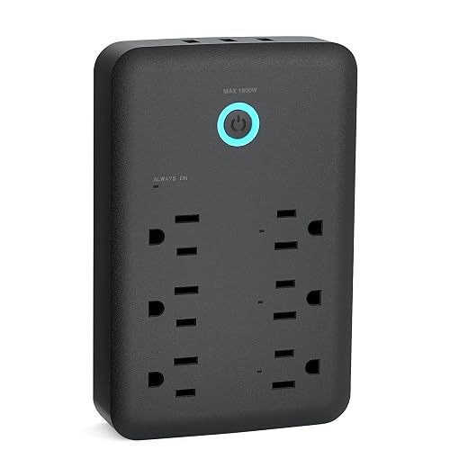 Diaotec WiFi Smart Extension Outlet Power Strip Surge Protector Remote ...