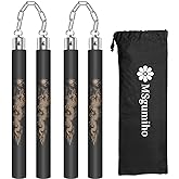 Nunchucks Safe Foam Rubber Training Nunchucks Nunchakus Match with Bearing Ball System and Steel Chain 2PCS for Kids Beginner