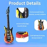 CSDPC 35" Inflatable Rock Flame Guitar Toy - Kids 80s 90s Party Accessory view 7