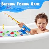 CozyBomB Magnetic Fishing Toys Set with Poles Net Train Kids Bath Pool Social view 6