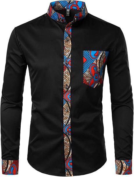 slim fit mandarin collar shirt