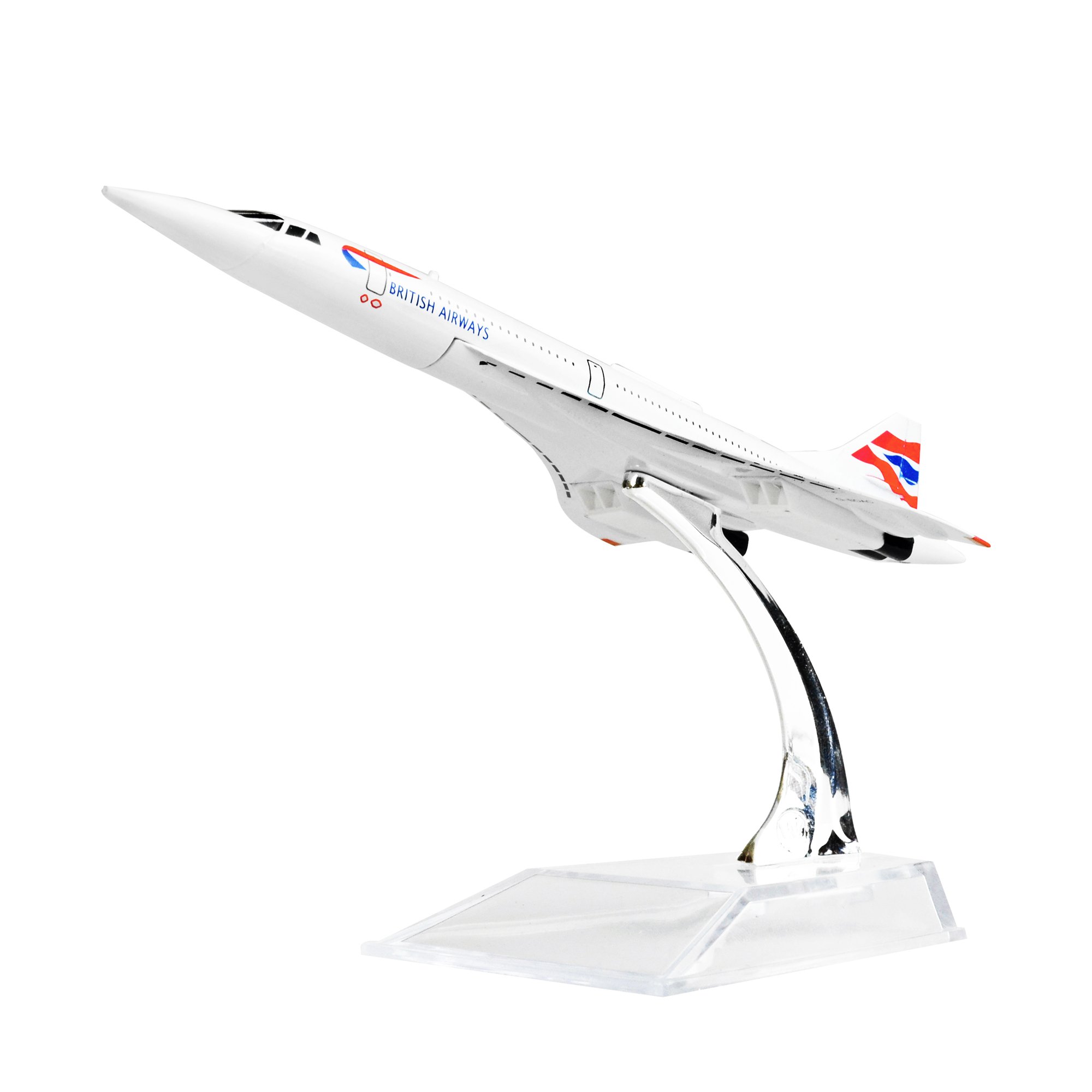 LEX ES Diecast Plane 1:400 BRITISHF-BVFB Concorde Metal(16cm) Plane Model Office Decoration or Gift