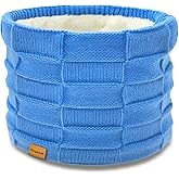 Vogium Kids Double-layer Knit Neck Warmer Gaiter | Thermal Fleece Face Cover for 6-14 Year Olds Boys Girls | Ski, Play