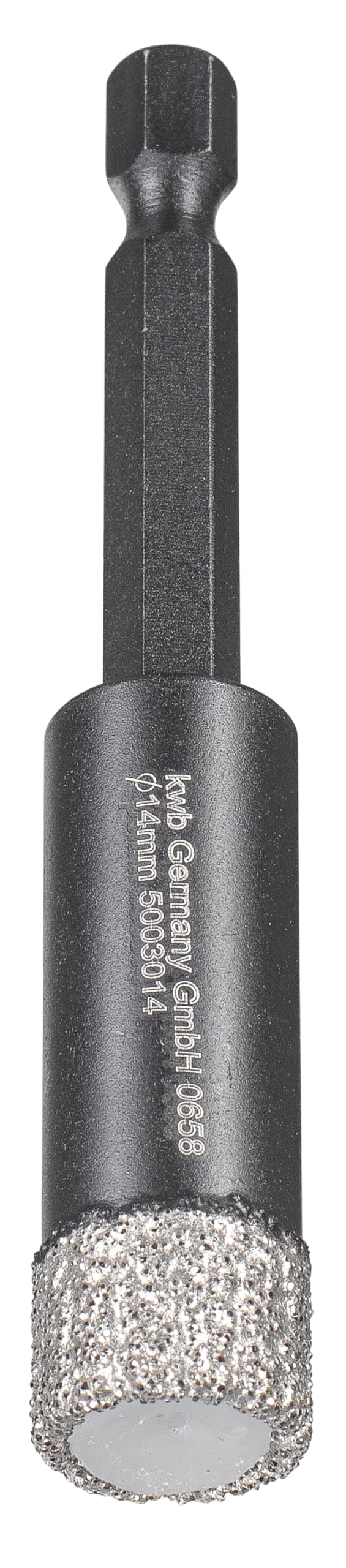 kwb Diamond Tile Hole Drill Bit for Power Drills, E 6.3 Shank, 14 mm Diameter