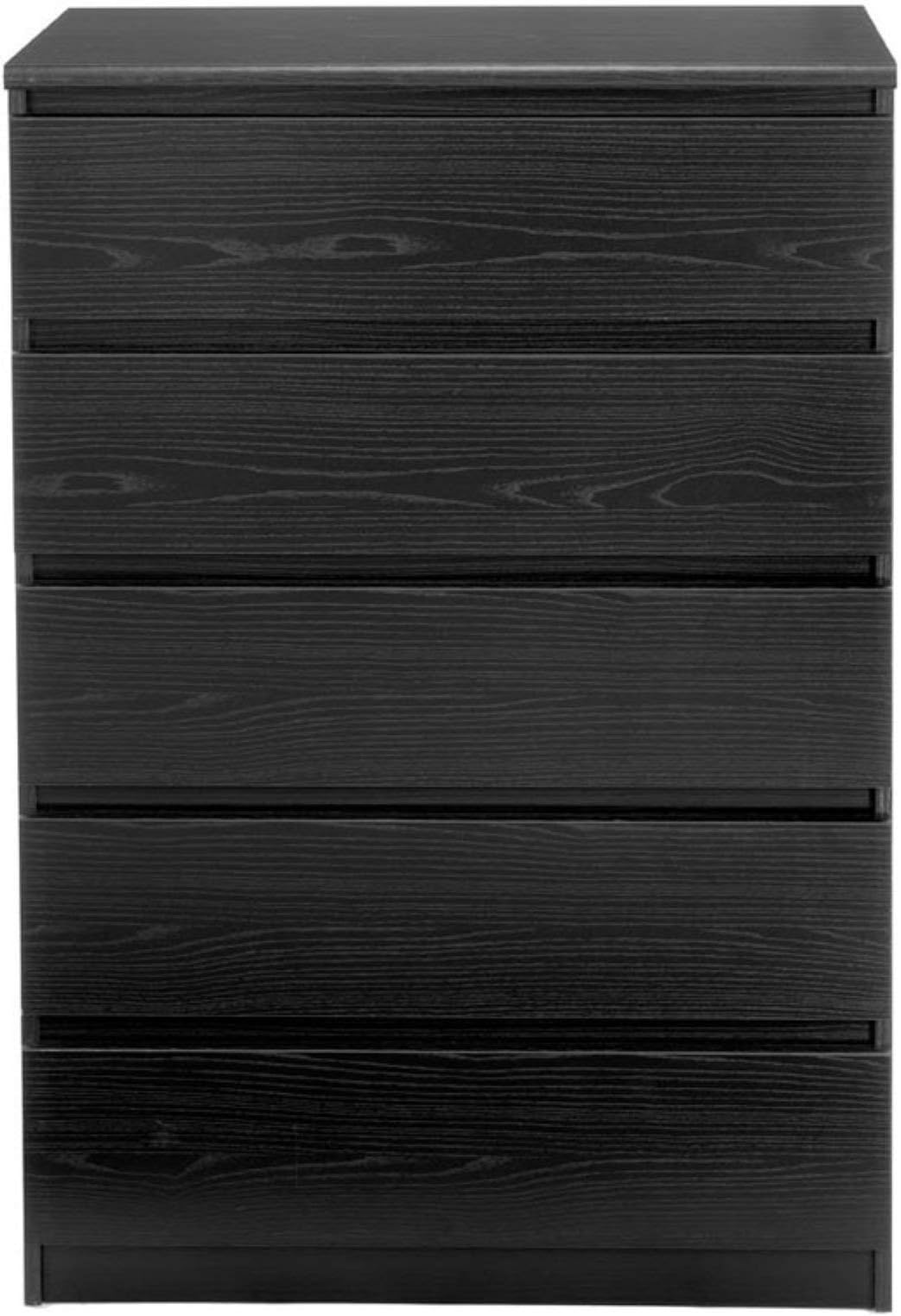 Scottsdale 5-Drawer Dresser (Black)