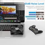 ELUTENG 120mm USB PC Fan 5V 3 Speed Adjustable 1500RPM Metal Grill for Laptop view 5