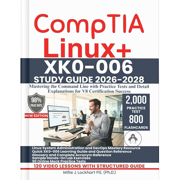 Amazon.com: CompTIA Linux+ XK0-006 EXAM PREP 2025-2027: Master