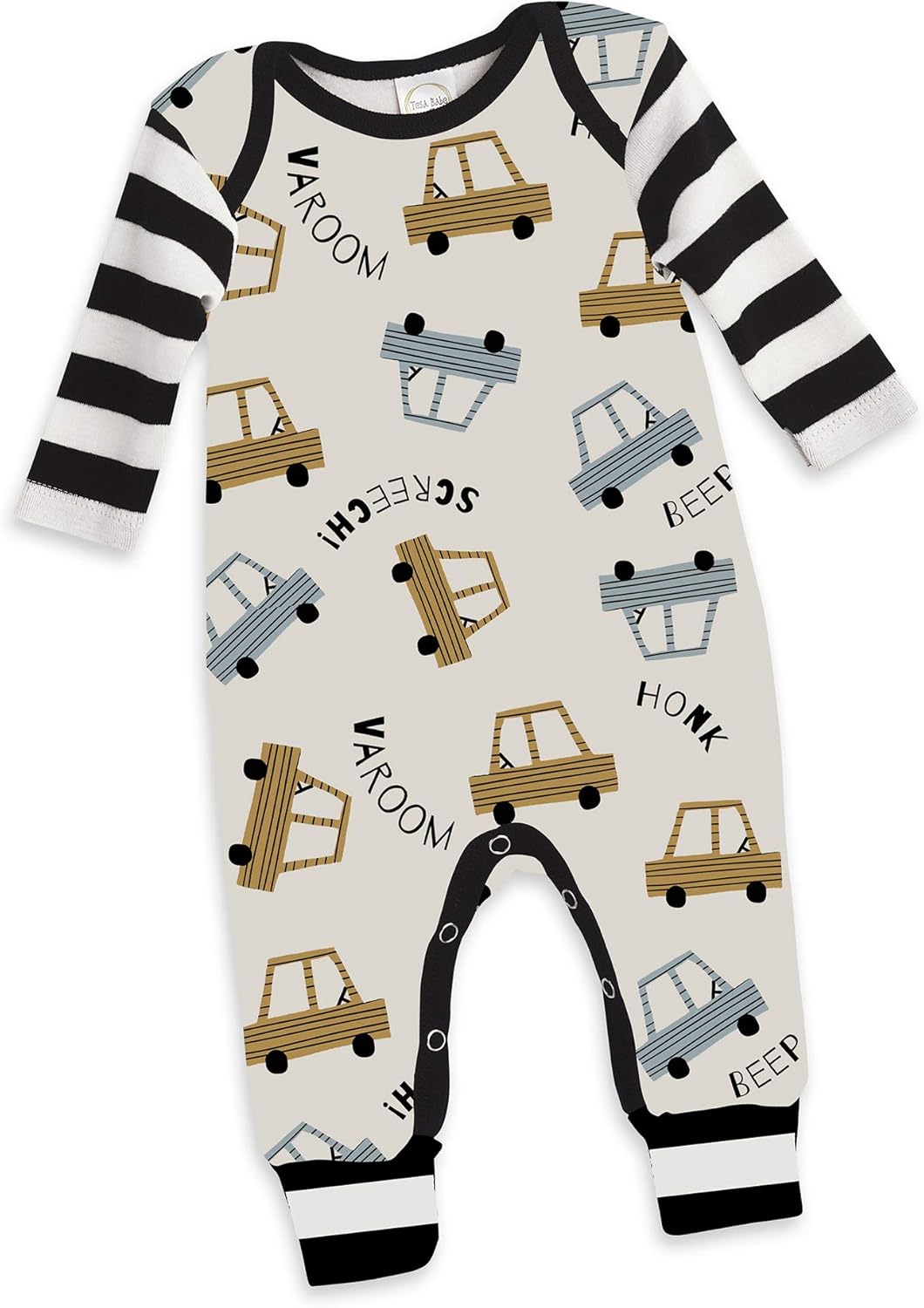 Tesa Babe Baby Boy Romper Gift Set for Newborn to Toddler Boys with Animal, Bear, Airplane, Cars Prints