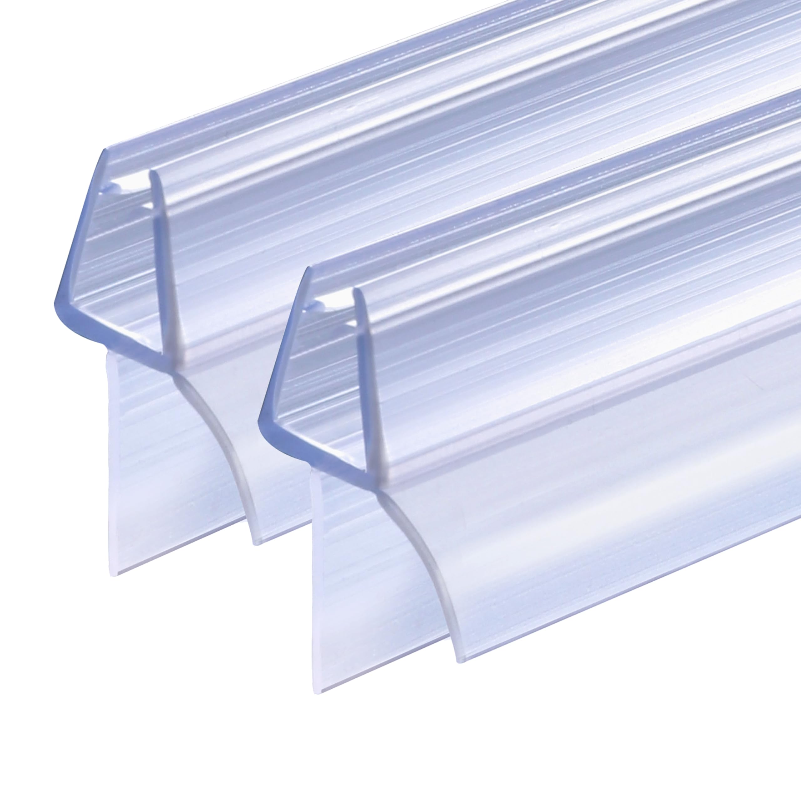 ITTISO Shower Screen Seal Strip 2 x 100 cm for 4mm/5mm/6mm Glass Thickness Bath Shower Door Seal Strip Covers up to 12mm Gap Replacement Shower Door Bottom Seal — image 1