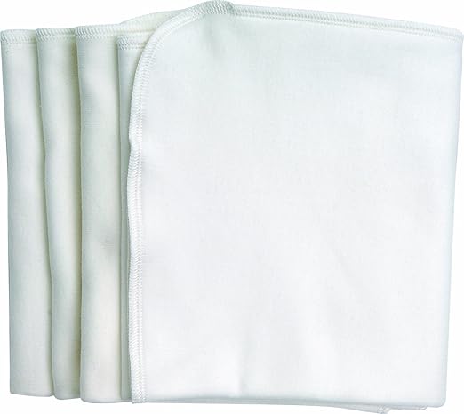 plain white burp cloths