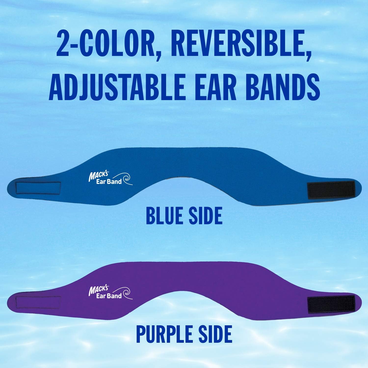 Mack’s Ear Band Swimming Headband – Best Swimmer’s Headband – Doctor Recommended to Keep Water Out and Earplugs in : Sports Headbands : Sports & Outdoors