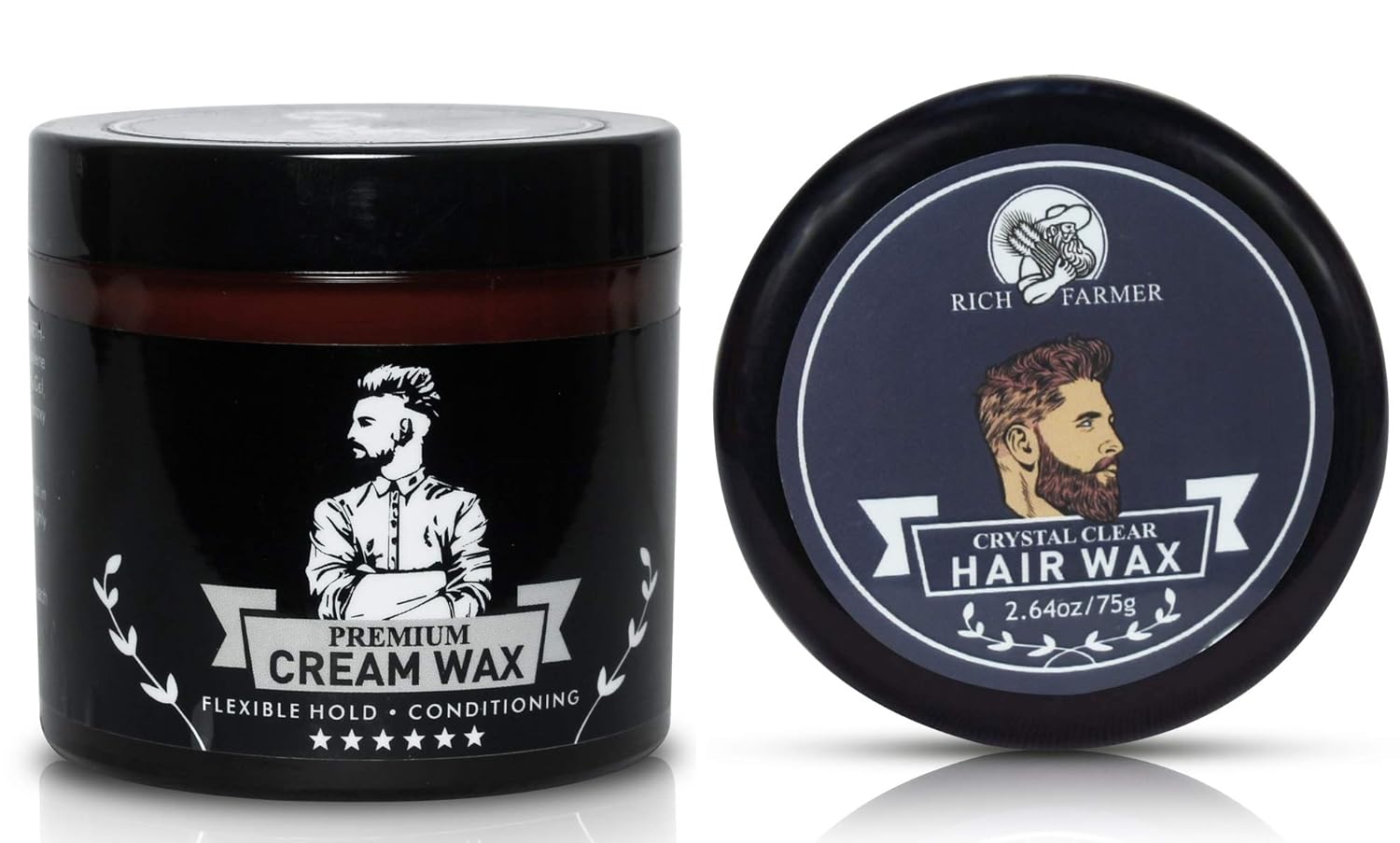 Richfarmer Combo Of Crystal Clear Hair Wax For Men Strong Hold