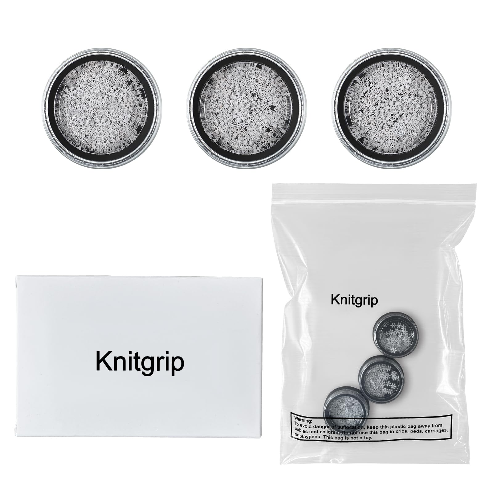 300 Pcs Mini Metal Snowflake for Craft 0.2 Inch Small Christmas Embellishment Tiny Snowflake Ornaments Little Craft Pieces for DIY Winter Party Decor(White)