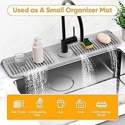 Folding Faucet Mat for Kitchen Sink Splash