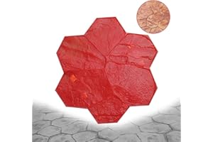 SGHE 29 Inch Large Skin Slate Concrete Stamps Mat, Stone Texture Stamp With Multiple Patterns for Outdoor Stone Forms (B Texture)