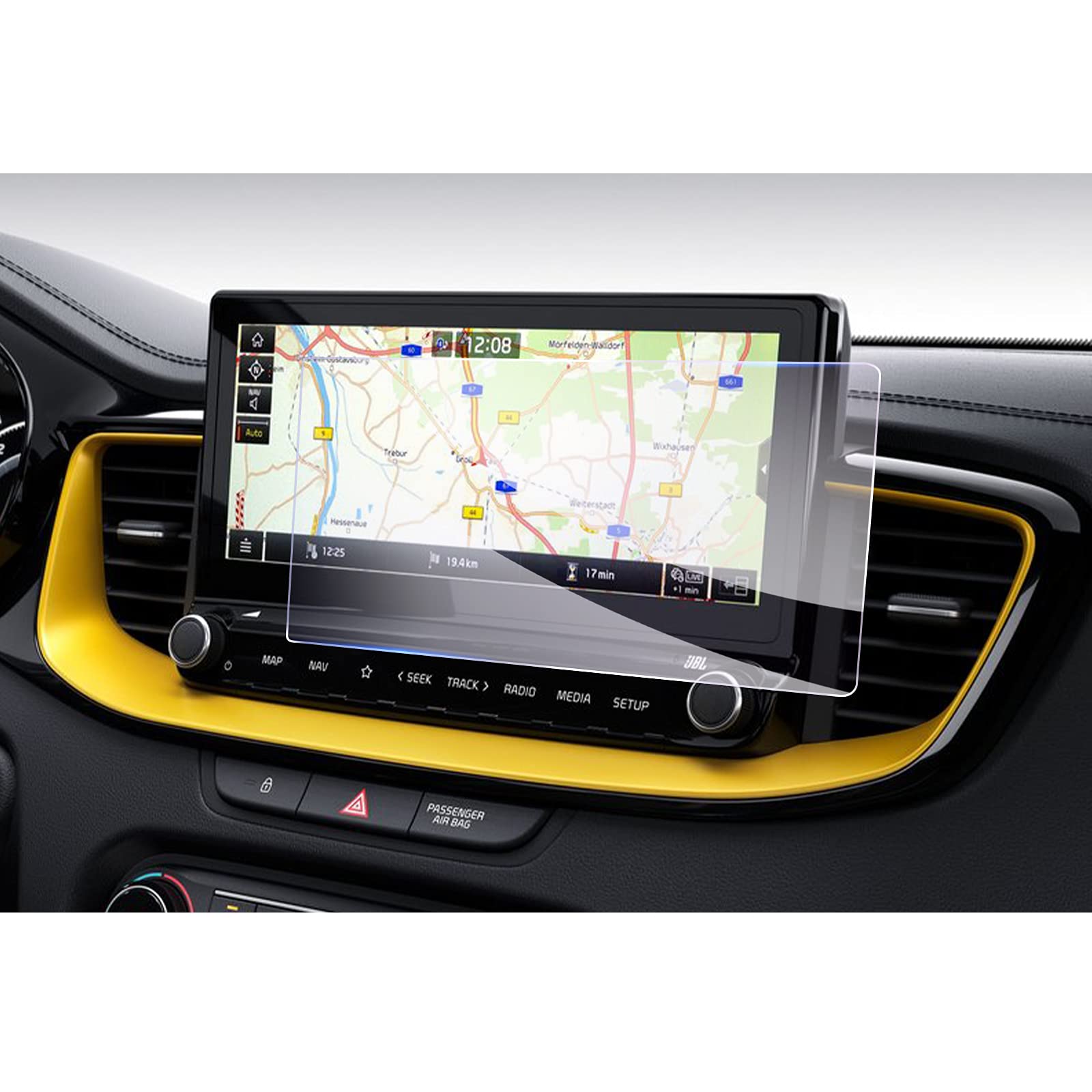 GAFAT K*i*a Ceed SW GT Proceed GT XCeed 2019-2021 10.25 Inch Navigation Protective Film, Tempered Glass Screen Protector for Ceed Proceed XCeed GPS, 9H Anti-Scratch [Not for New 2022]