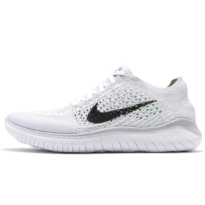 Nike Women's Free RN Flyknit 2018 Running Shoes (11, White