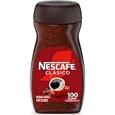 NESCAF&Eacute; Clasico Dark Roast Instant Coffee, 7 oz Jar | Smooth dark roast instant coffee; single 7 oz (200 g) jar