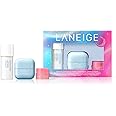 LANEIGE Heavenly Hydration Set: Cream Skin, Water Bank Cream, Lip Sleeping Mask, Water Sleeping Mask, Travel Size, Full Size, Hydrate, Barrier-Boosting
