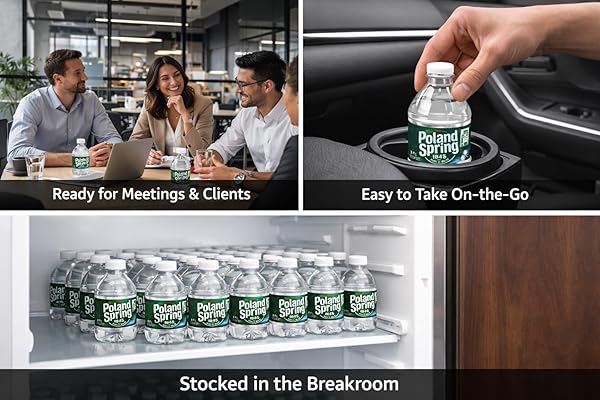 POLAND SPRING WATER BOTTLES 24 PACK – SMALL MINI BOTTLES – POLAND SPRING 8 OZ BOTTLED WATER