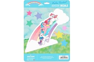 OPEN ROAD BRANDS Hasbro My Little Pony Adhesive Vinyl Decals - Fun Pony Sticker Set Featuring Glory, Firefly and Moondancer