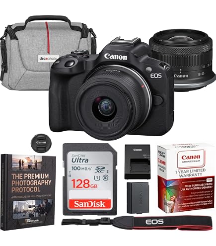 Amazon.com : Canon EOS R100 Mirrorless Camera with 18-45mm & 75
