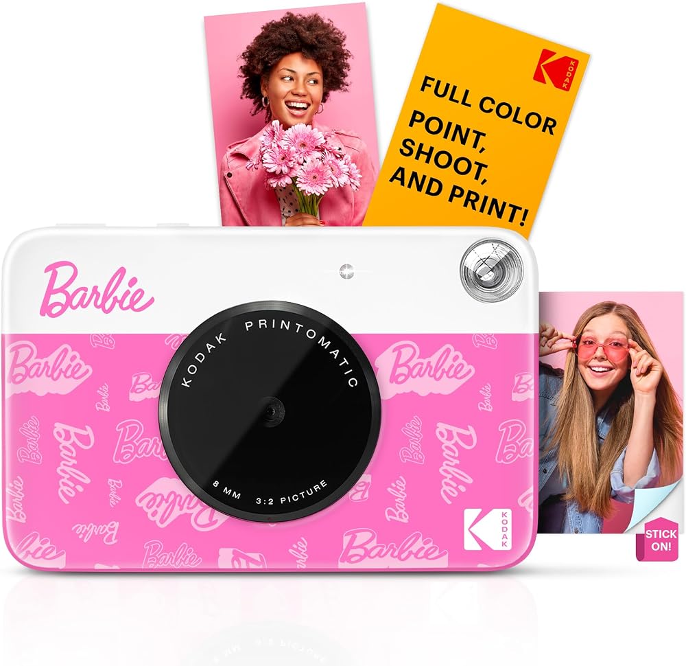 Kodak x Barbie Printomatic 5MP Instant Camera Zink 2x3 Sticky Paper