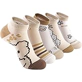 MESU Ankle Socks for Womens 5 Pairs Cute No Show Low Cut Socks