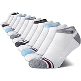 Tommy Hilfiger Womens No Show Socks - 12 Pack Lightweight Athletic Performance Cushioned Running Low Cut Socks for Women