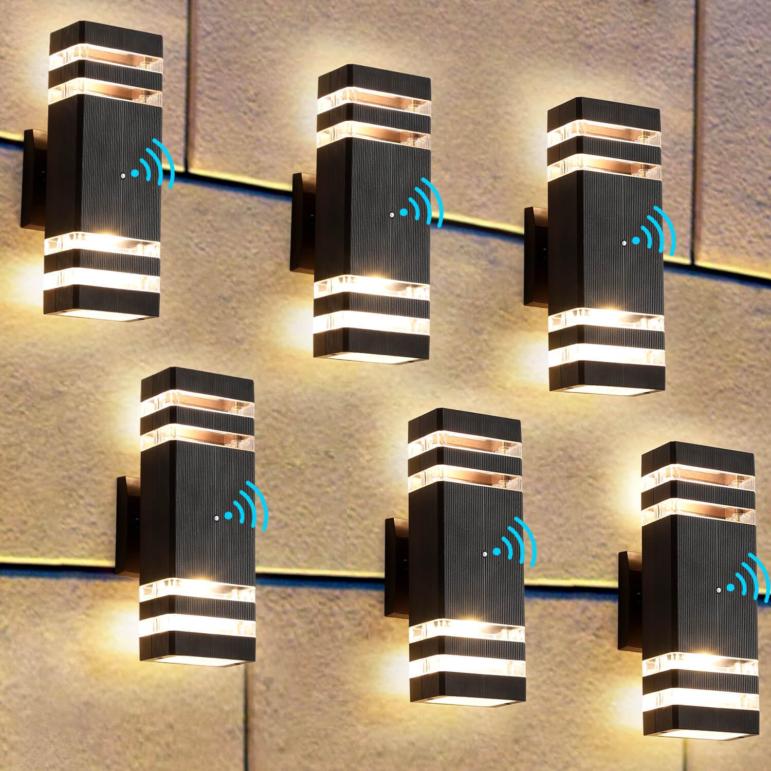 Photo 1 of ZSMAIKU 6 Pack Dusk to Dawn LED Outdoor Lighting,14W IP65 3000K 1100LM,Modern Outdoor Wall Light, Aluminum Waterproof Outside House Lights,Outdoor Wall Sconce for House Porch Garage