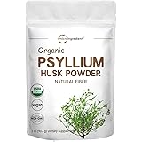 Psyllium Husk Powder Organic, 2 Pound (32 Ounce), Psyllium Husk Daily Fiber for Baking, Smoothie and Beverage, Keto Diet, No 