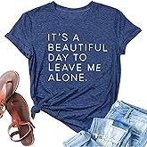 I Love Talking to Myself Shirts for Women She Gets Me Funny Sayings Letter Print Graphic Tee