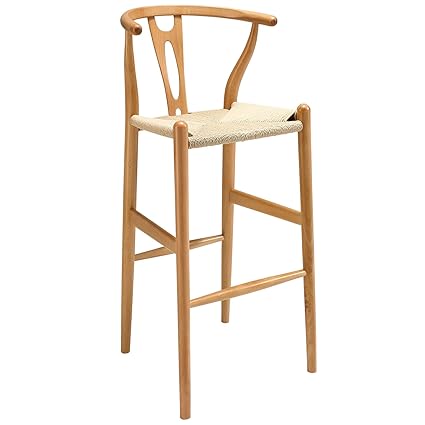 Modway Amish Wood Bar Stool In Natural