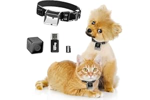 KinetCam Cat Camera Collar with 32GB SD Card, 1080P No APP No WiFi Needed Cat Collar Camera with Video Record, Pet Collar Camera, Dog Collar Camera, Body Camera for Cat/Dog Recording