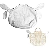 MEYAGO Handmade Bag Insert Organizer for Drawstring Mesh Bucket Bag Inner Insert Organizer Multi-Functional Net Bags Inner Bag (L)