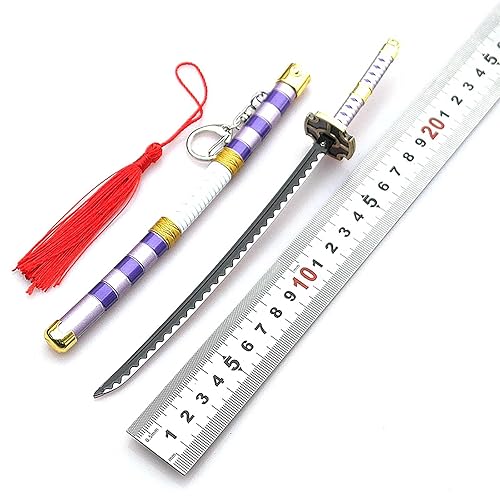 HPSHNR One Piece Sword Weapon Keychain for Nidai Kitetsu Roronoa