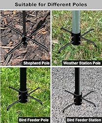 Garbuildman Pole Stabilizer Stand Base with 4